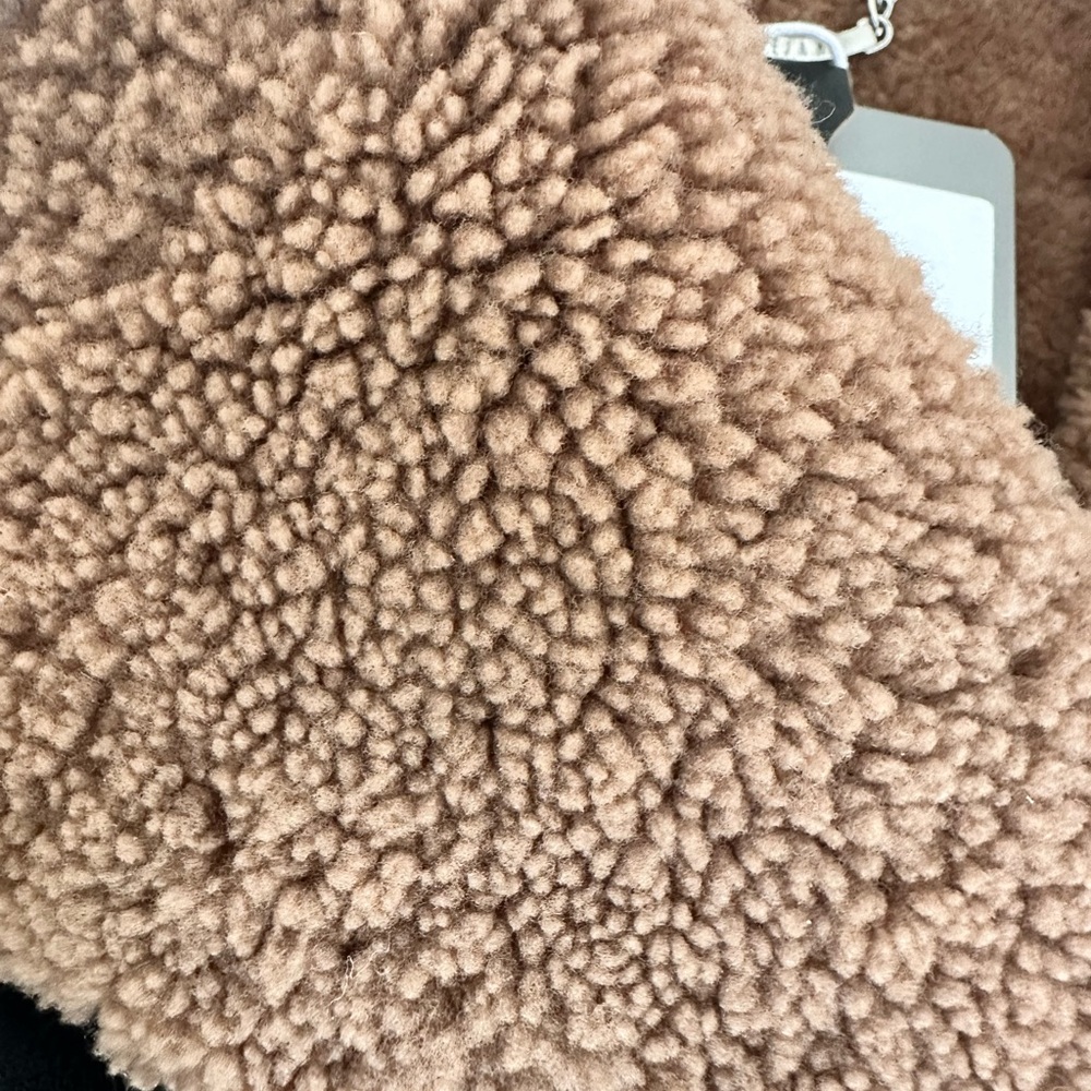 Drejani Genuine Lambskin Shearling Coat • Brown & Camel - Picture 8 of 17